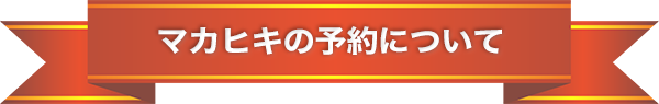 マカヒキの予約について